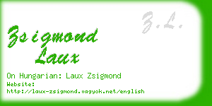 zsigmond laux business card